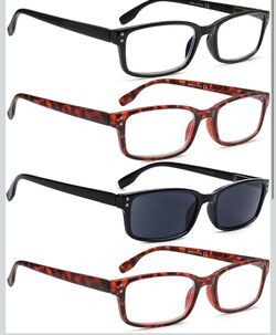 Pack of 4 Reading Glasses 1.75