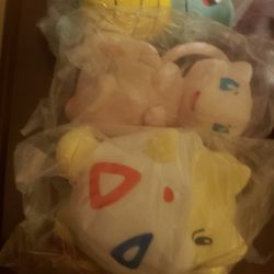 Brand new pokemon Plushes