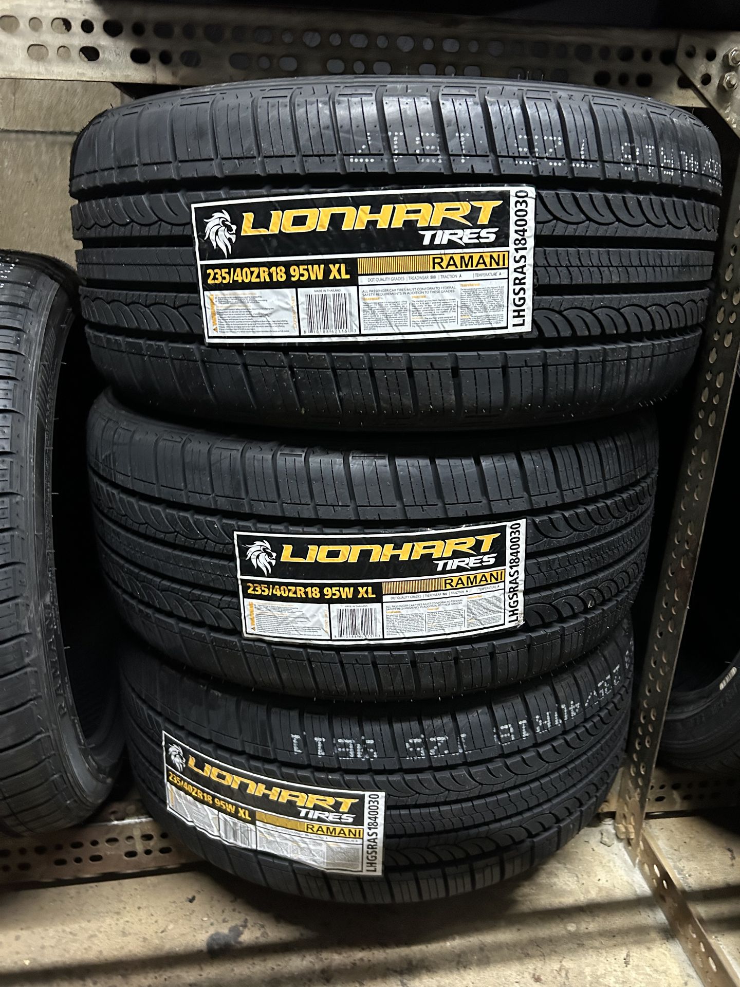 LIONHART RAMANI A/S 236/40R18 price$90 each