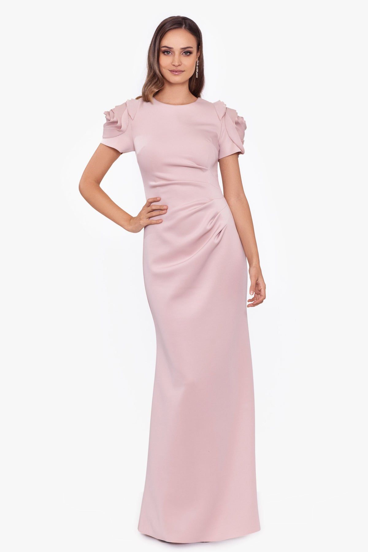 Dusty Rose Xscape Long Dress