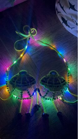 UFO light up bra top
