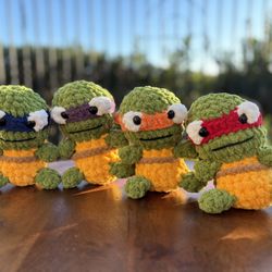 Teenage Mutant Ninja Turtles 🐢 🥷 Handmade 🧶 Crochet 🧶 Plushies 
