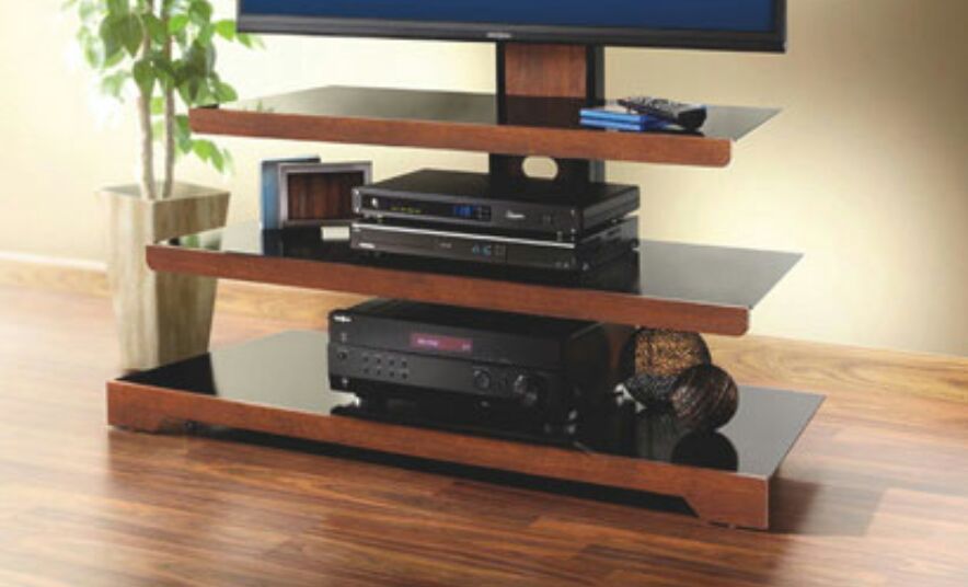 3 in 1 Insignia 48 inch TV Stand- Cherry NS-3in1MT50C
