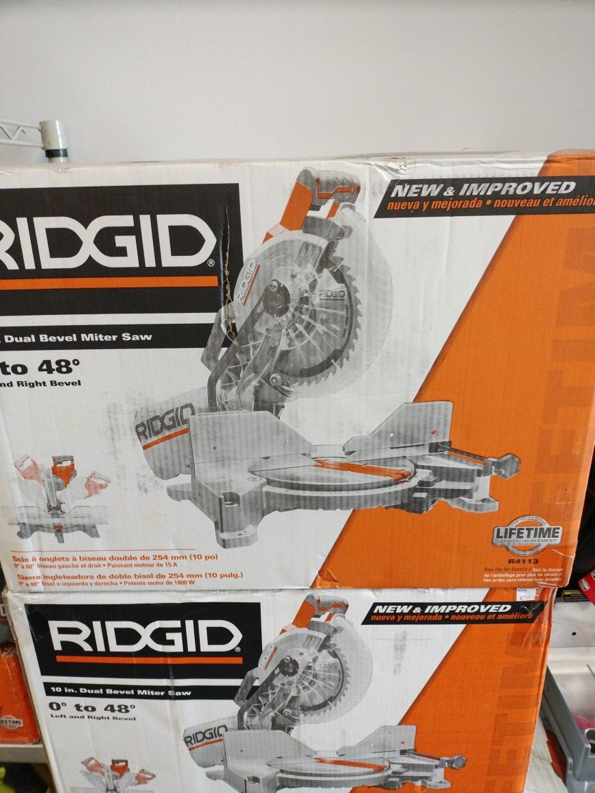 Ridgid Duel Bevel Miter Saw