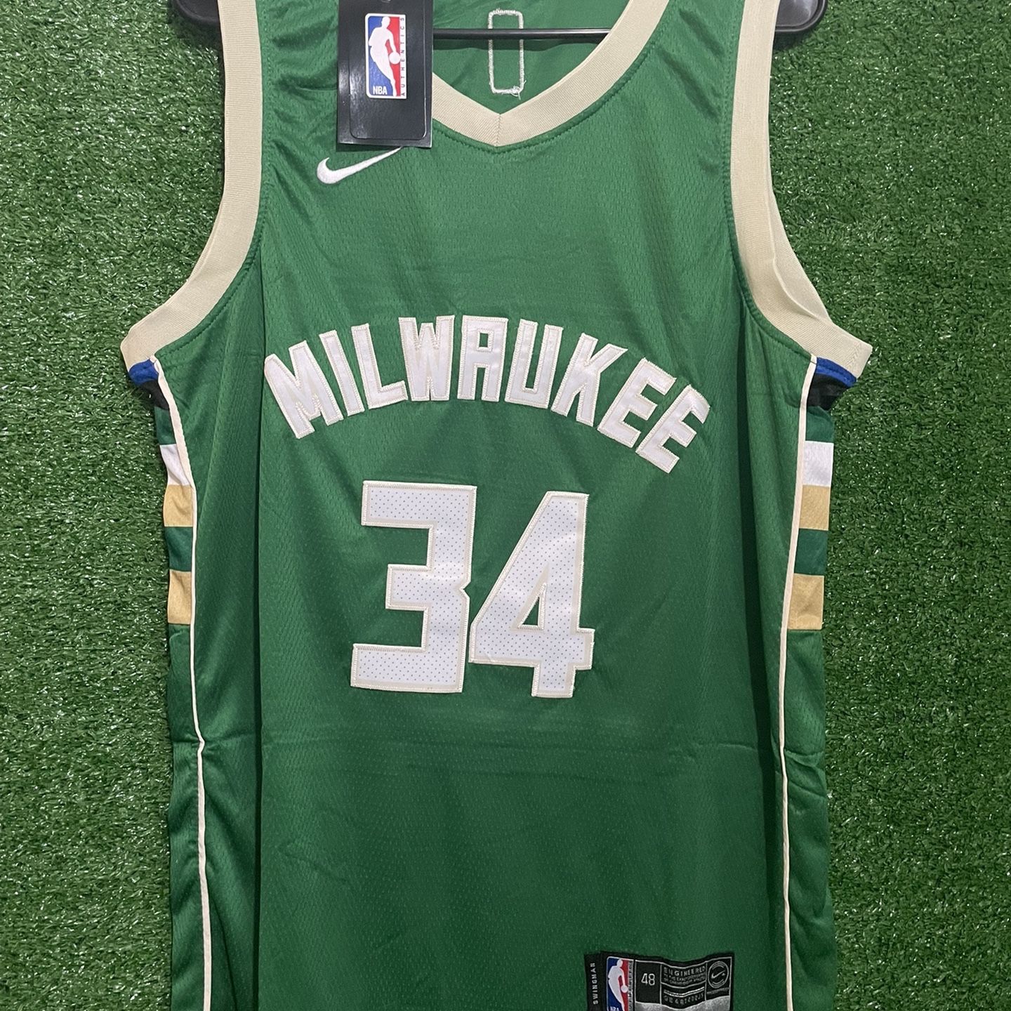 Brand New with Tags Giannis Antetokounmpo Milwaukee Bucks Stitched Blue  Jersey Size Mens Medium for Sale in Manalapan Township, NJ - OfferUp