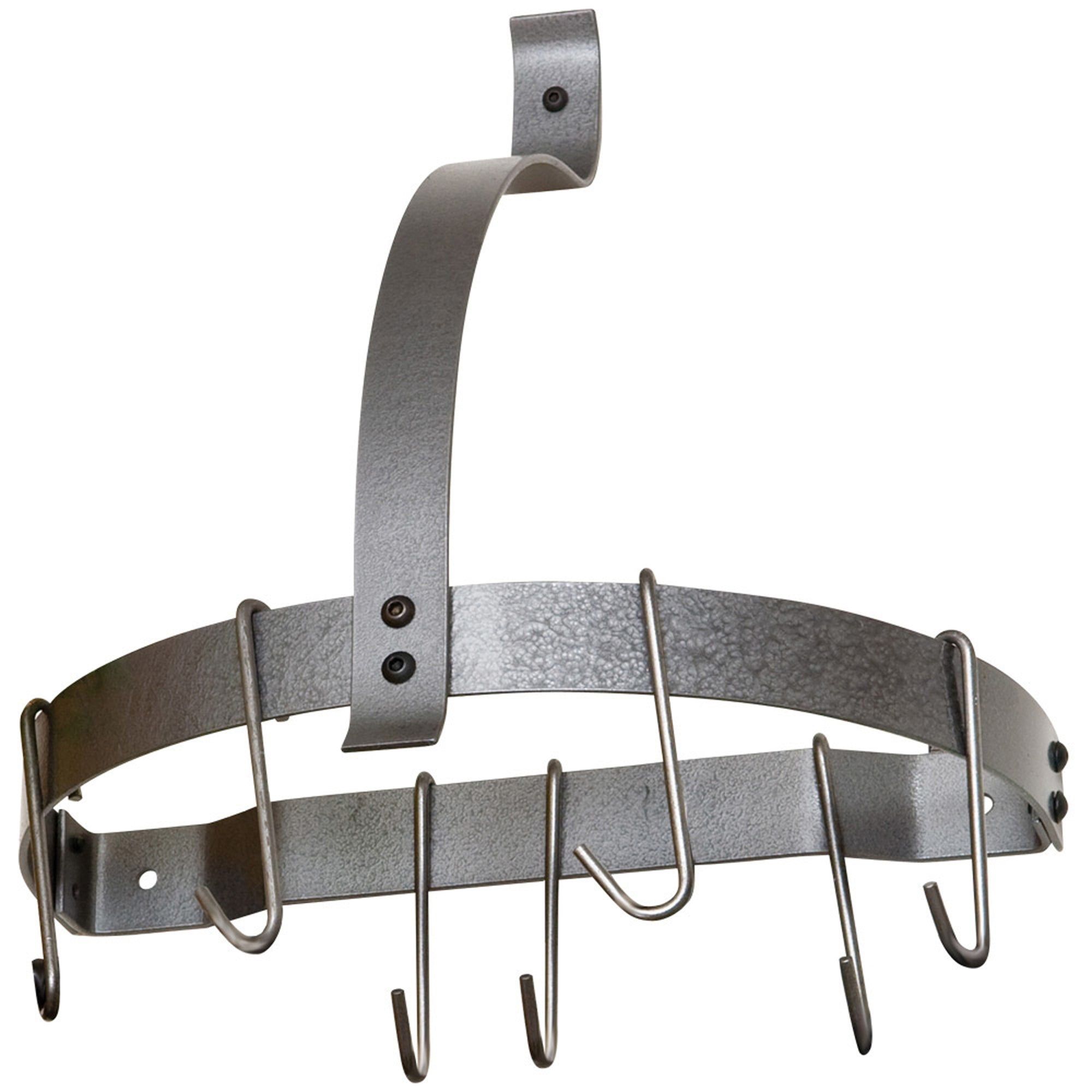 Enclume Rack It Up Half Moon Wall Pot Rack with 8 Hooks