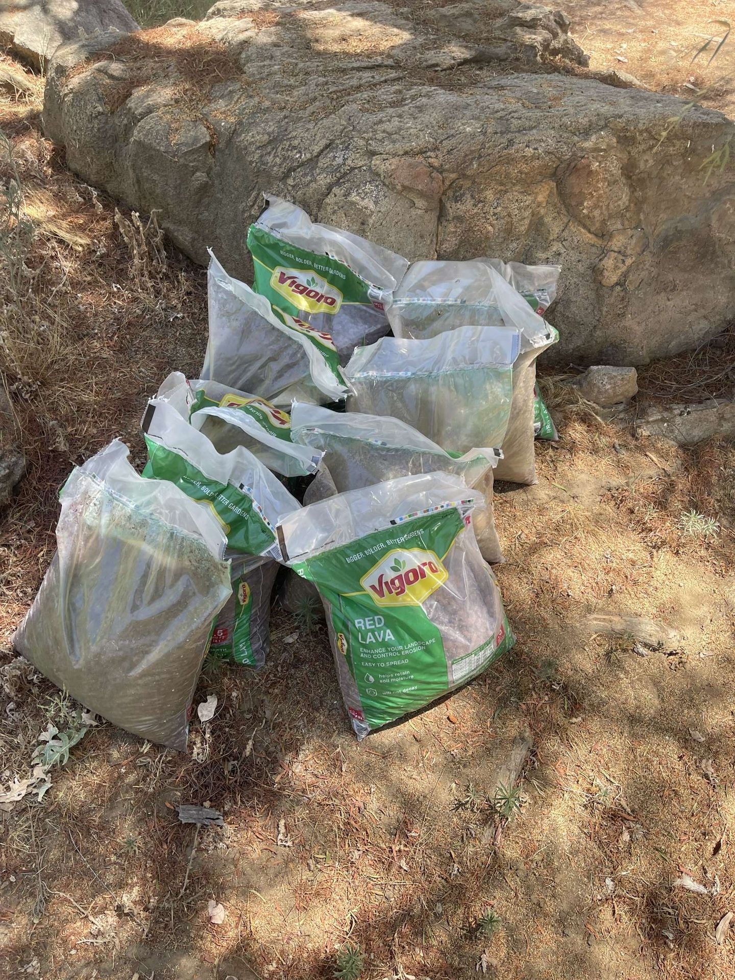 Red Lava Landscape Rock