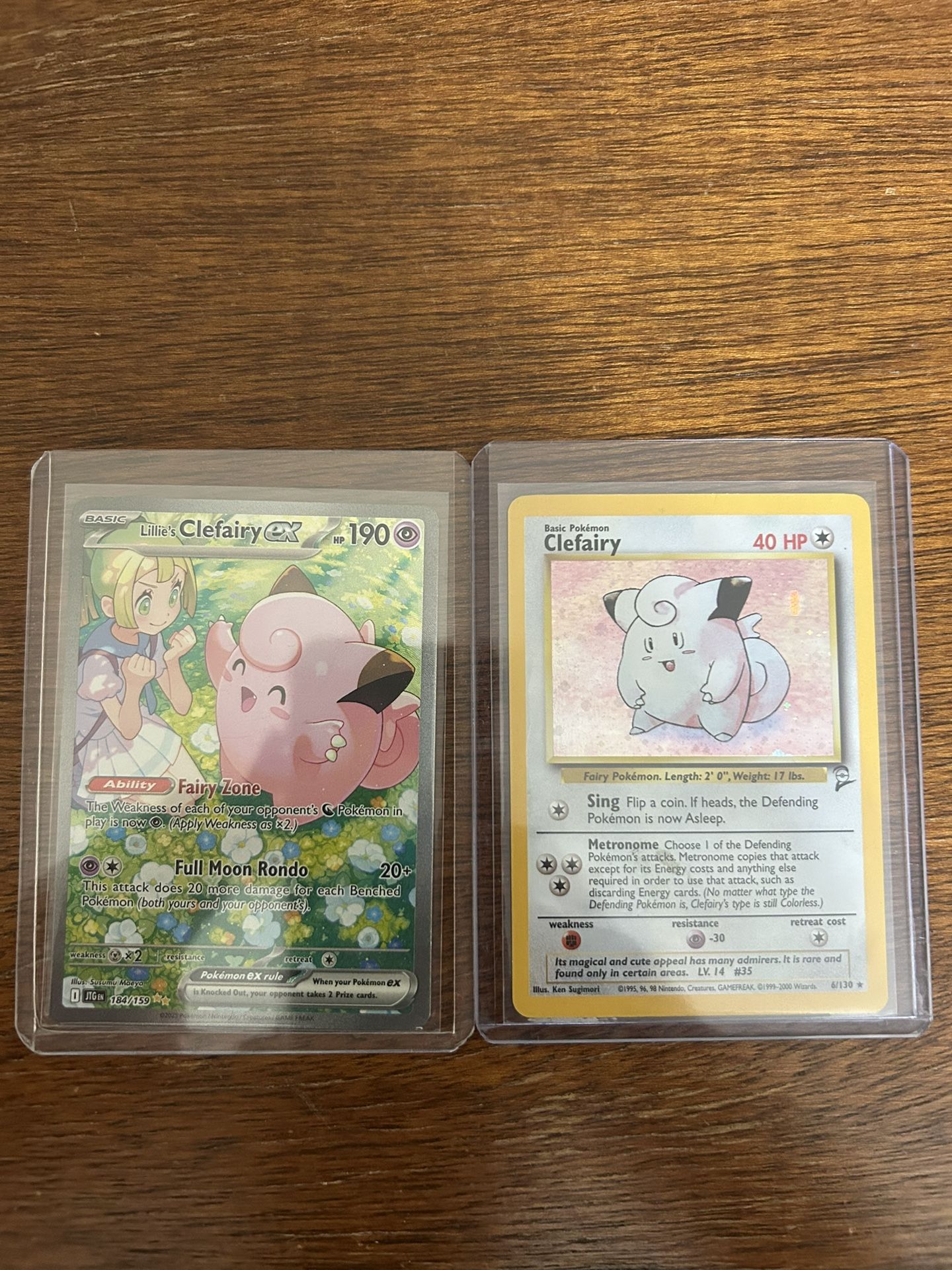 Pokemon TCG Clefairy EX & Vintage Base Set 2 Clefairy