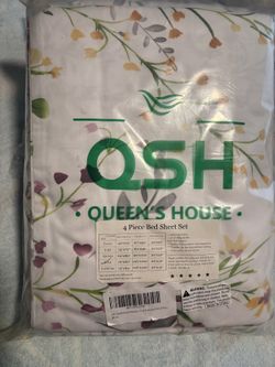 New 4 Piece Bed Sheet Set Size King