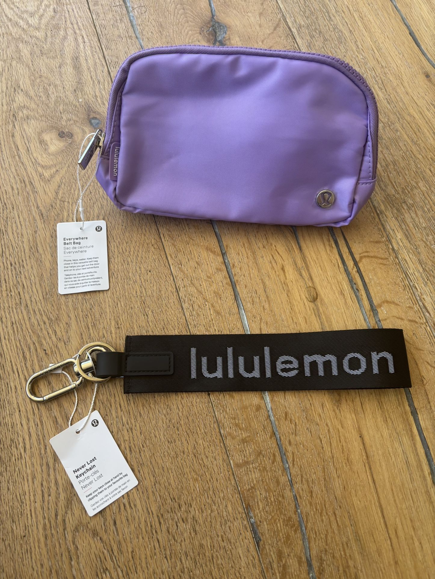 Lululemon Bundle Everywhere Belt Bag Never Lost Keychain Brand New