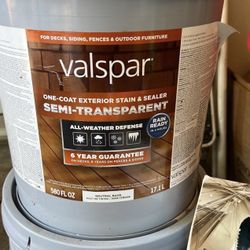 Valspar Exterior Stain N Sealer 5 Gallons