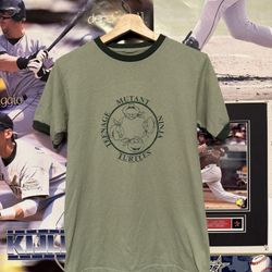 Vintage 2002 Teenage Mutant Ninja Turtles Ringer T-Shirt Size S 