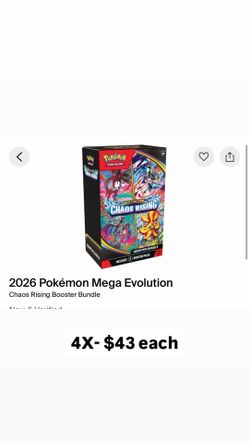 Pokemon Chaos Rising Booster Bundle