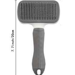 Dog or cat brush. Easy fur release button.