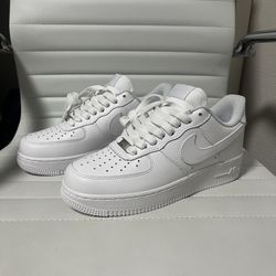 White air force ones 