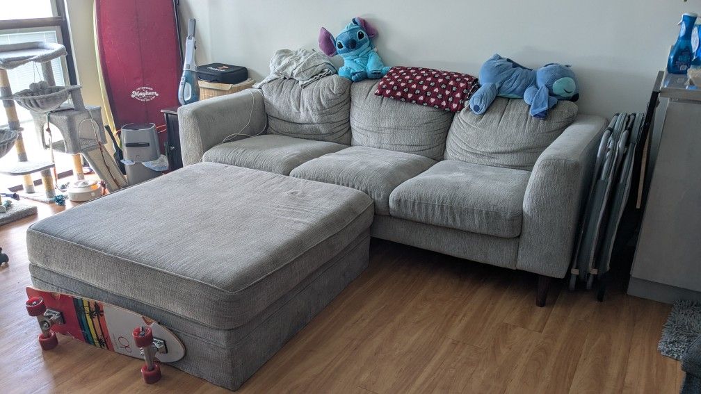 Couch & ottoman (need gone by Wednesday)