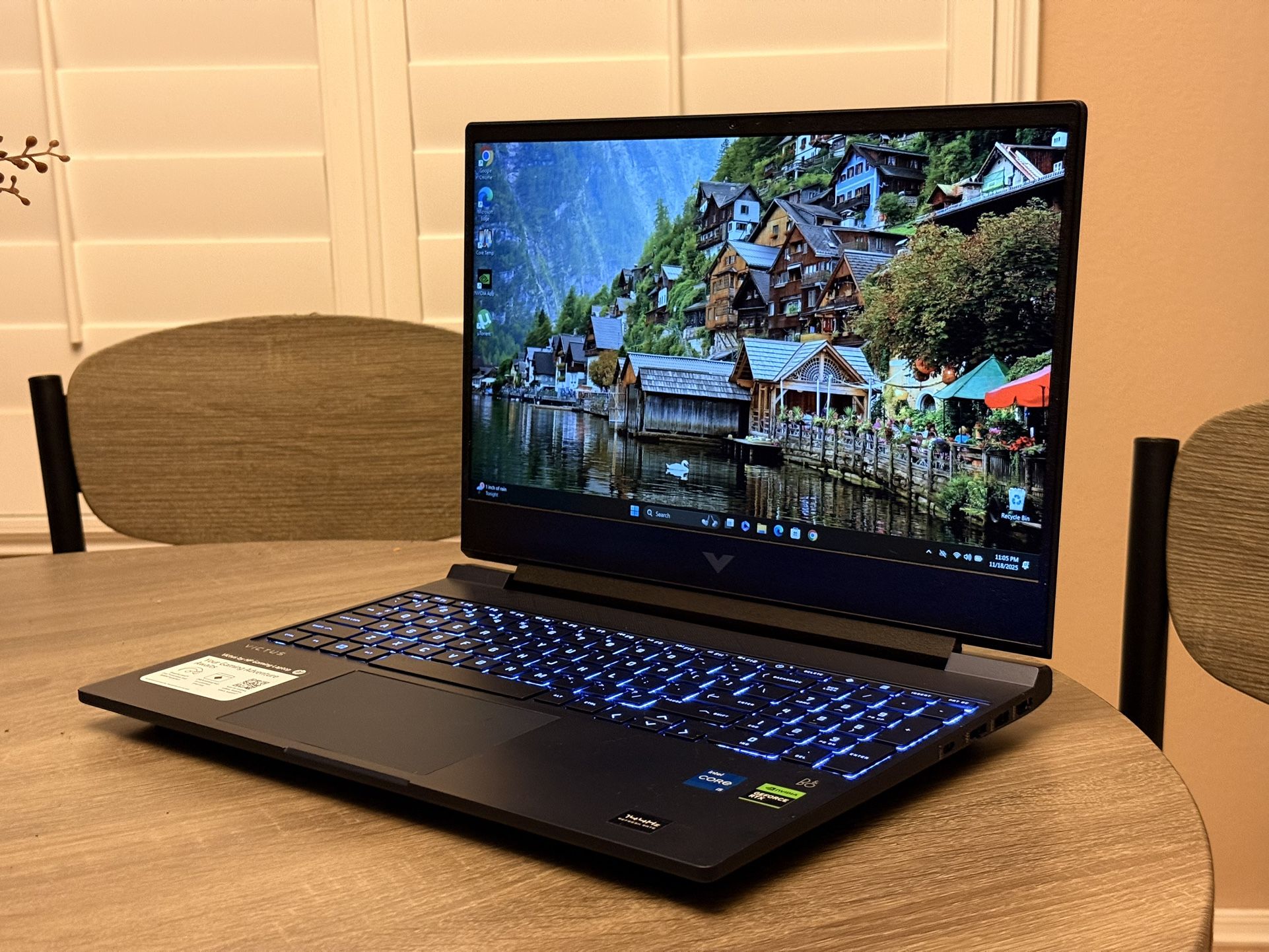 15” HP VICTUS GAMING LAPTOP WIN 11 PRO, CORE I5-12450H, 32GB RAM, 512GB SSD NVME, NVIDIA RTX 3050 (GDDR6 6GB VRAM) 144HZ