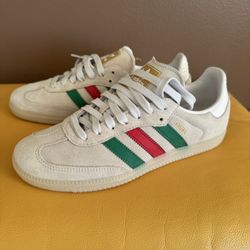 Adidas Original/ Samba OG/ Unisex/Sneakers/ Crywht/ GREEN BETSCA/ 8,5 W