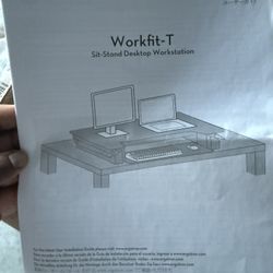 Ergotron WorkFit-T Sit-Stand Desktop Workstation 