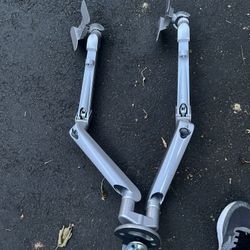 Dual monitor arm desk mount