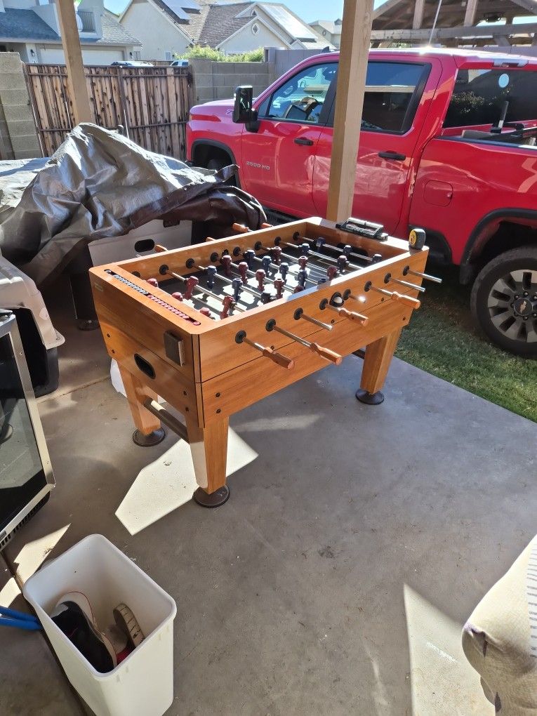 Harvard Foosball table, Tan Brown