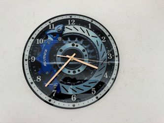 Universal 12” Sport Brake Caliper Glass Wall Clock New