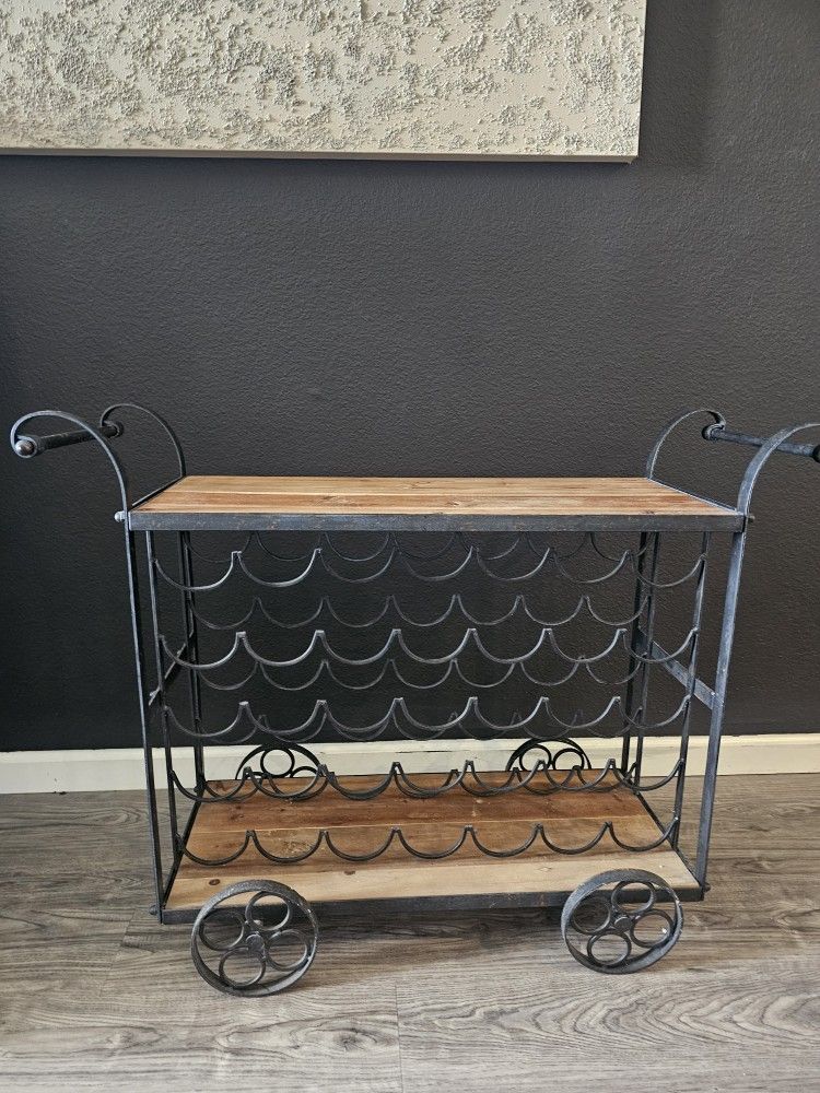 Bar Cart Wine Rack
