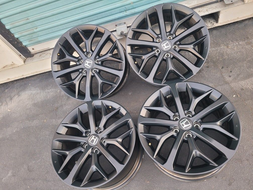 18" Rims Honda Civic 18" Rims Honda Civic Wheels Black Matte ⚫️ OEM Honda Wheels 18"