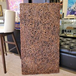 Large Woven Twig Wall Art Panel 27″ x 48″ Natural Texture
