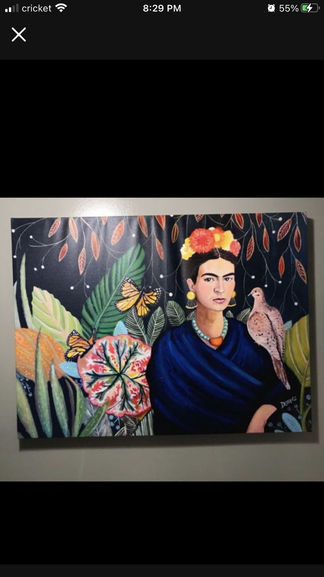 Large Frida Kahlo Canvas 