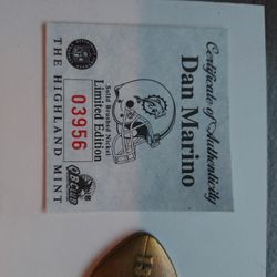 Dan Marino Commemorative Coin