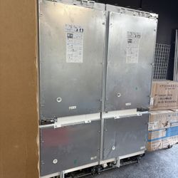 Thermador Panel Ready Built In 60” Bottom Freezer Fridge Set