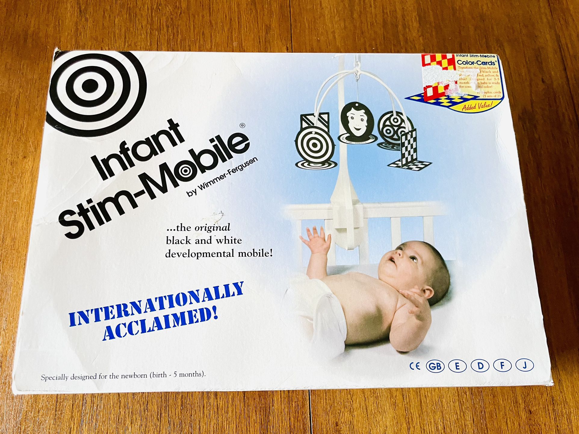 Vintage Wimmer-Ferguson Baby Infant Stim-Mobile for Cribs With Xtra Cards