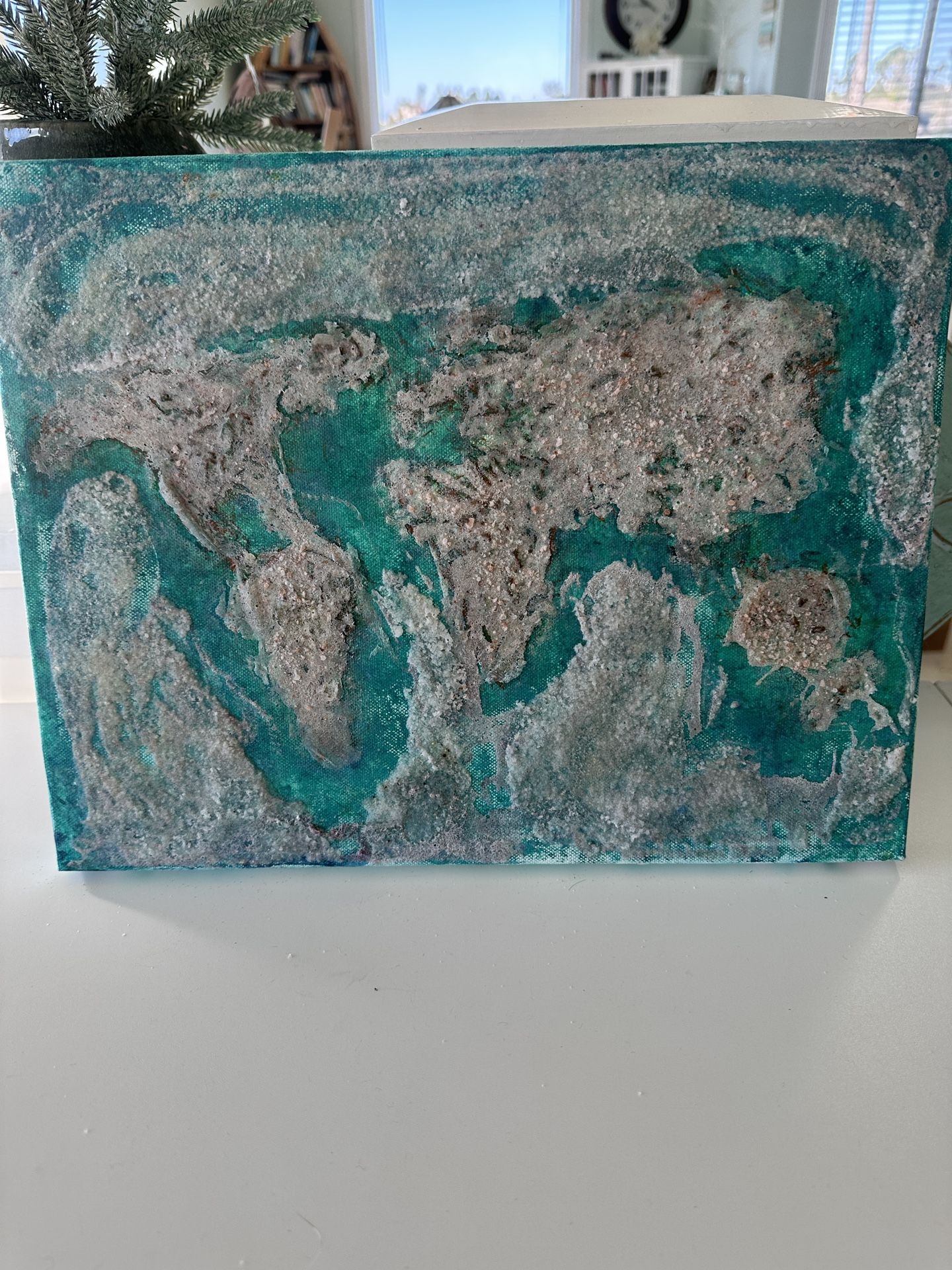 Original Salt painting of earth