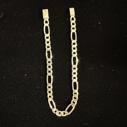 10K Gold Figaro Bracele