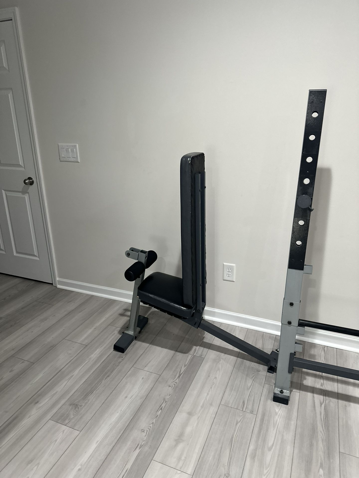 Gym Bar Holder With Bench - free