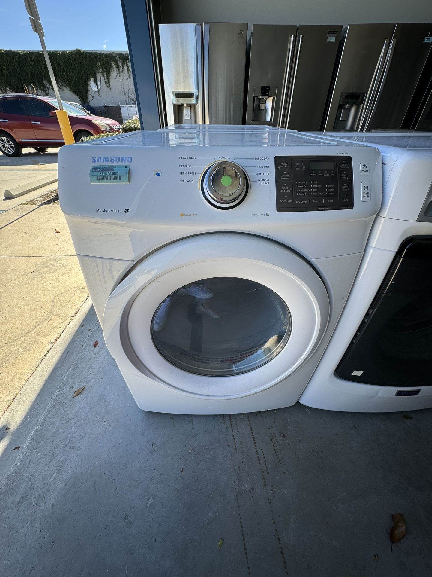 Samsung Set Washing Machine And Electric Dryer