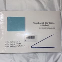 MacBook Air 13 White Blue Leather Case 