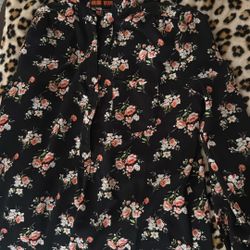 Floral Shirt-dress 