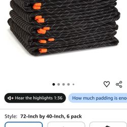 Moving blankets + waterproof storage containers