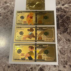 Winnie The Pooh Gold Foils 