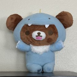 Chairokoguma blue dinosaur plushie 14in
