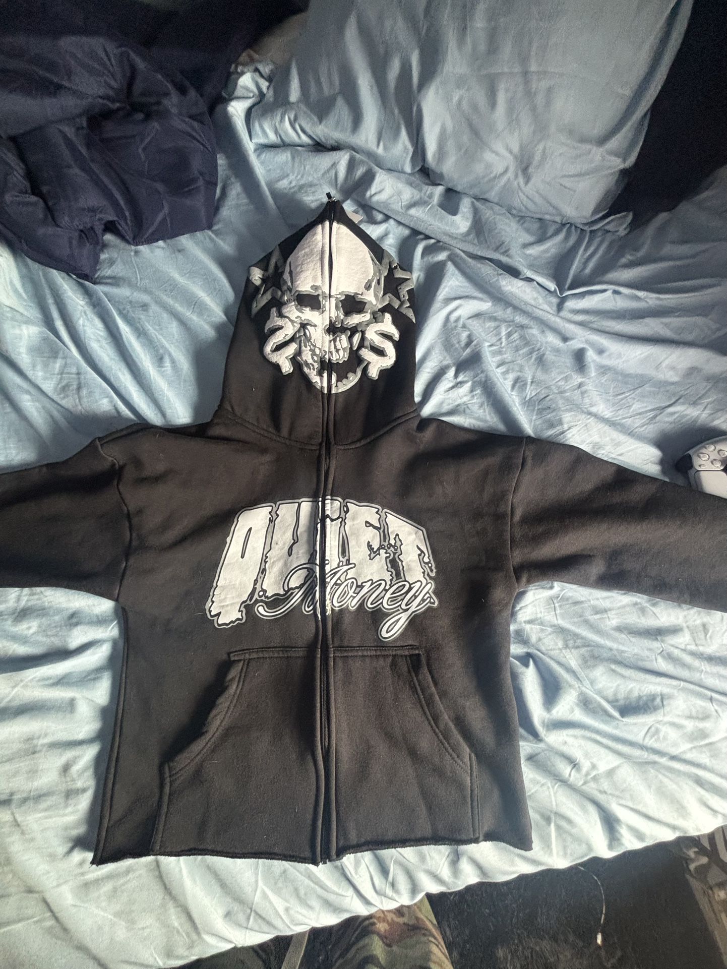 Quiet Money Cropped Zip Up
