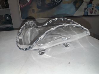 Fostoria Glass "Century" pattern 3 footed Tricorne Candy Dish/Bowl