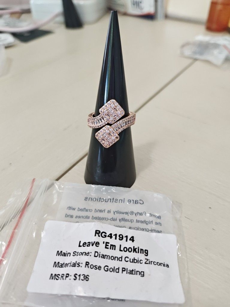 BP Ring. Rose Gold Diamond CZ!! Gorgeous.