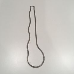 Vintage ~ 24 ‘’ ~ 14K ~ White Gold Plated ~ Not Solid Gold ~ Necklace 