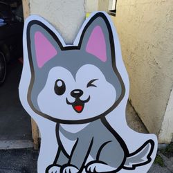Husky Dog Prop Painting 