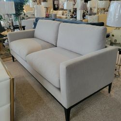 Fabric Light Grey Modern Sofa