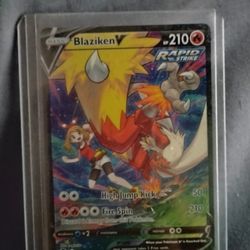 Pokemon Card Number 210 B L A Z I K E N