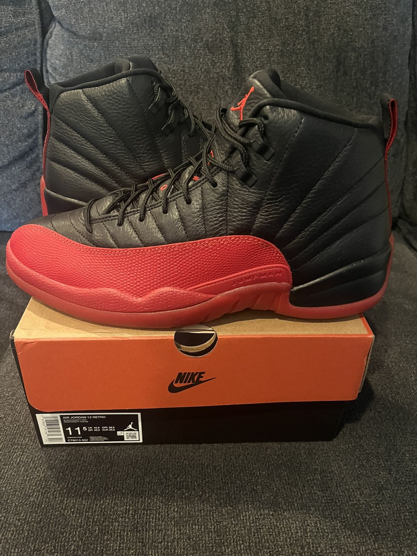 Brand New Jordan 12 Flu Game  Size 11.5    $240 
